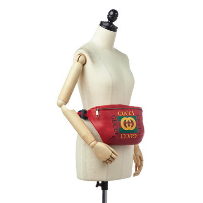 Gucci Logo Leather Belt Bag (SHG-33795)