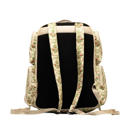 Gucci MLB Floral Satin NY Yankees Patch Backpack (SHG-RhoNm4)