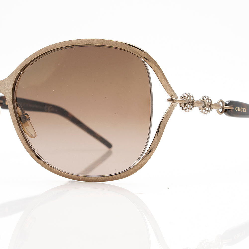 Gucci Marina Chain Crystal Sunglasses (SHF-21241)