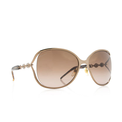 Gucci Marina Chain Crystal Sunglasses (SHF-21241)