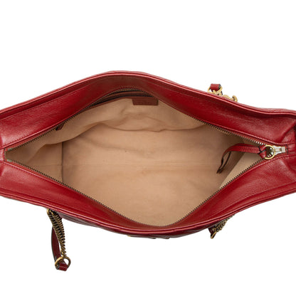 Gucci Matelasse Calfskin GG Marmont Medium Chain Tote