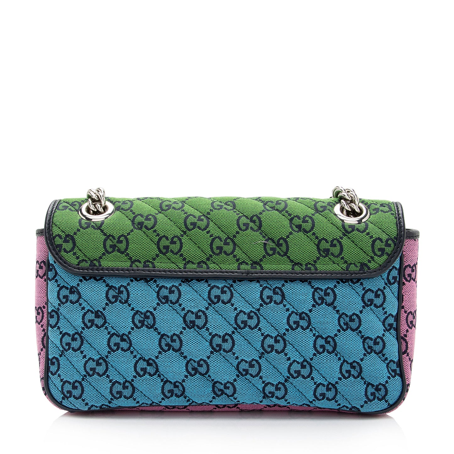 Gucci Multicolor Matelasse GG Canvas Marmont Small Shoulder Flap Bag (SHF-pRWNuq)