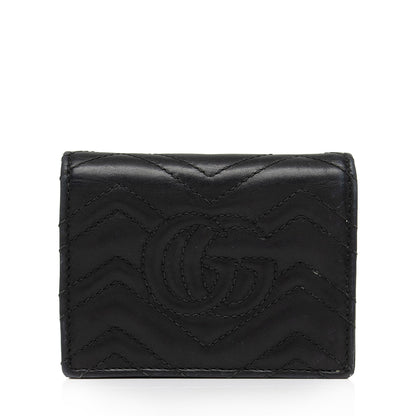 Gucci Matelasse GG Marmont Card Case Wallet (SHF-otkUtR)