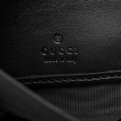 Gucci Matelasse Leather GG Marmont Ghost Zip Around Wallet