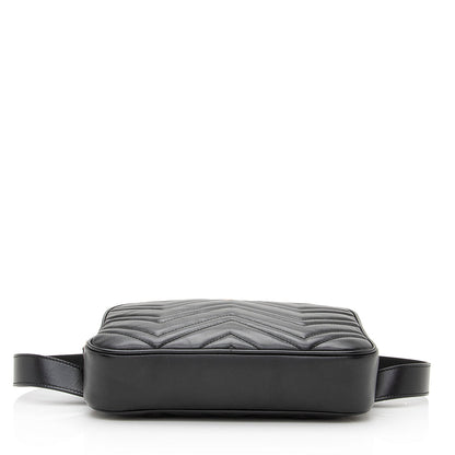 Gucci Matelasse Leather GG Marmont Large Belt Bag - Size 32 / 80 (SHF-22528)