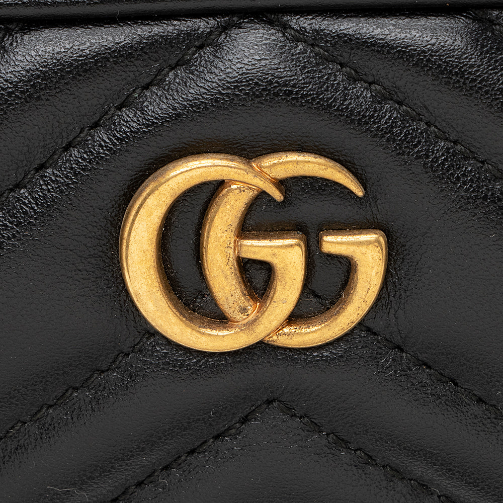 Gucci Matelasse Leather GG Marmont Large Belt Bag - Size 32 / 80 (SHF-22528)