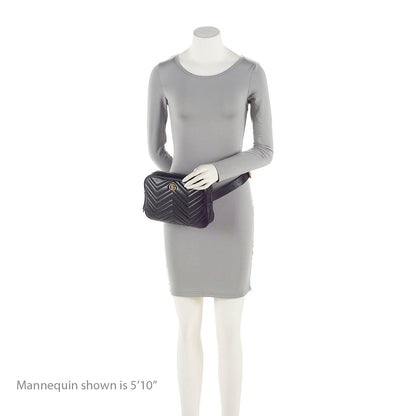 Gucci Matelasse Leather GG Marmont Large Belt Bag - Size 32 / 80 (SHF-22528)