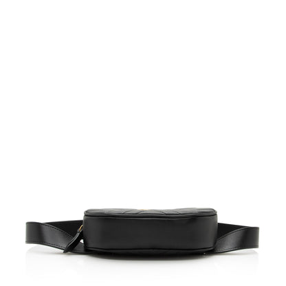 Gucci Matelasse Leather GG Marmont Belt Bag - Size 34 / 85 (SHF-22688)
