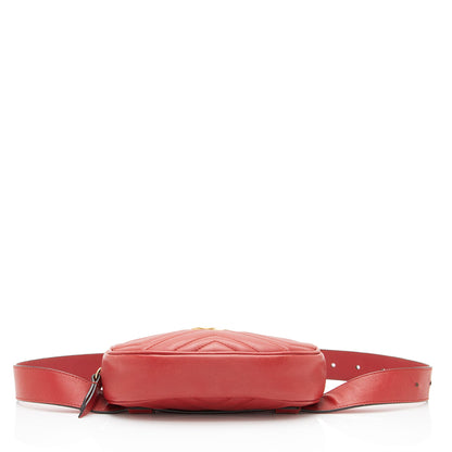 Gucci Matelasse Leather GG Marmont Belt Bag - Size 38 / 95 (SHF-DYUhgU)