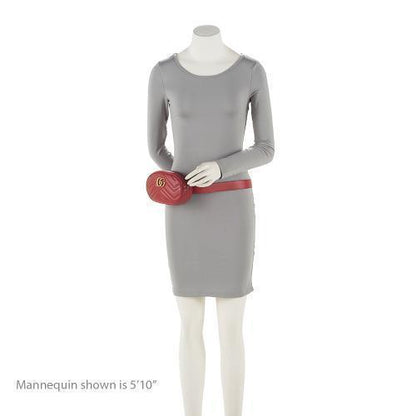 Gucci Matelasse Leather GG Marmont Belt Bag - Size 38 / 95 (SHF-v0s2aR)