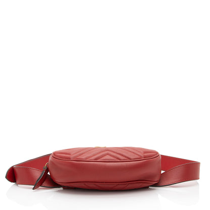 Gucci Matelasse Leather GG Marmont Belt Bag - Size 38 / 95