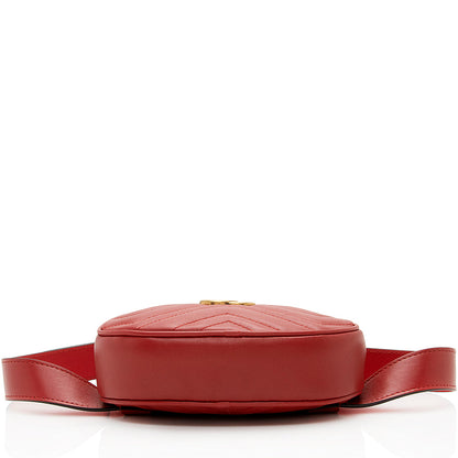 Gucci Matelasse Leather GG Marmont Belt Bag - Size 34 / 85 (SHF-20272)