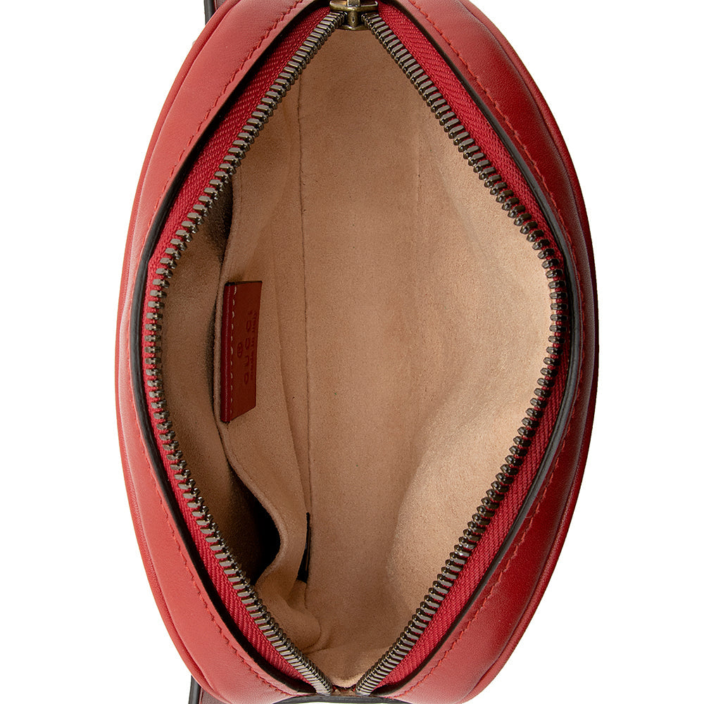 Gucci Matelasse Leather GG Marmont Belt Bag - Size 34 / 85 (SHF-20272)