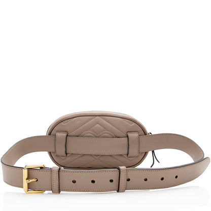 Gucci Matelasse Leather GG Marmont Belt Bag - Size 95 (SHF-17440)