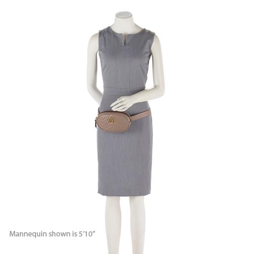 Gucci Matelasse Leather GG Marmont Belt Bag - Size 95 (SHF-17440)