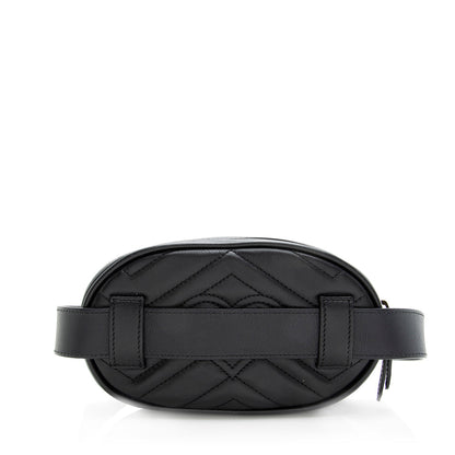 Gucci Matelasse Leather GG Marmont Belt Bag - Size 95 (SHF-19377)