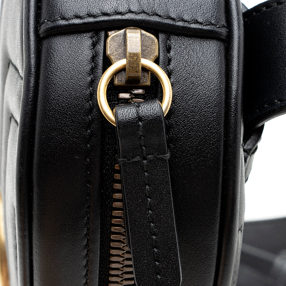 Gucci Matelasse Leather GG Marmont Belt Bag - Size 95 (SHF-19377)