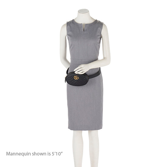 Gucci Matelasse Leather GG Marmont Belt Bag - Size 95 (SHF-19377)