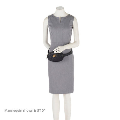 Gucci Matelasse Leather GG Marmont Belt Bag - Size 95 (SHF-19377)