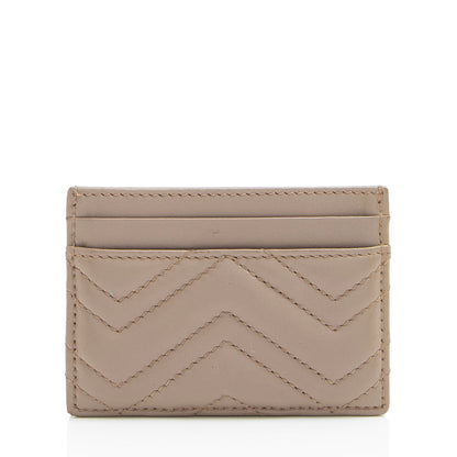 Gucci Matelasse Leather GG Marmont Card Case