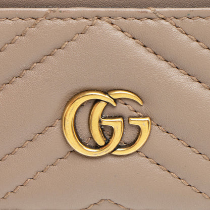Gucci Matelasse Leather GG Marmont Card Case