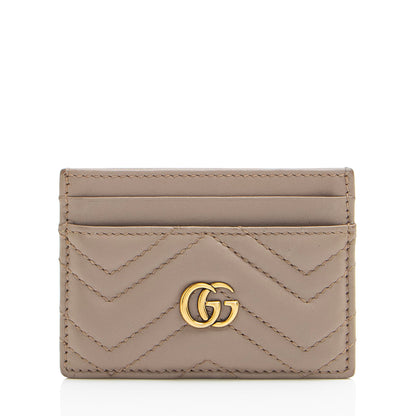 Gucci Matelasse Leather GG Marmont Card Case