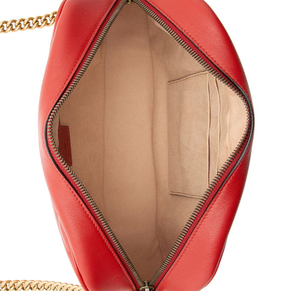 Gucci Matelasse Leather GG Marmont Chain Medium Shoulder Bag (SHF-a9tEkd)