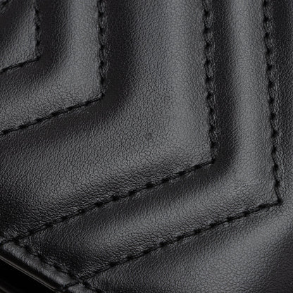 Gucci Matelasse Leather GG Marmont Continental Wallet (SHF-22692)