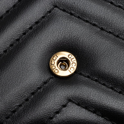 Gucci Matelasse Leather GG Marmont Continental Wallet (SHF-22692)