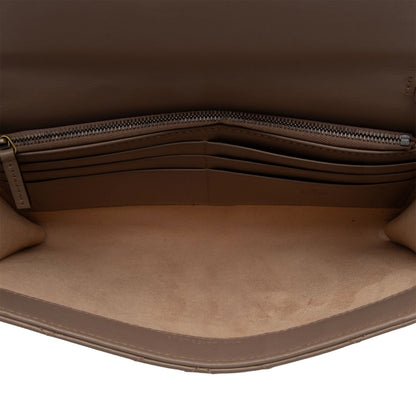 Gucci Matelasse Leather GG Marmont Flap Mini Wallet Bag (SHF-L9tXYx)