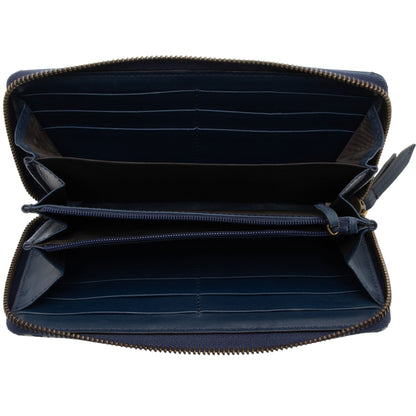 Gucci Matelasse Leather GG Marmont Ghost Zip Around Wallet (SHF-Mkg7g9)