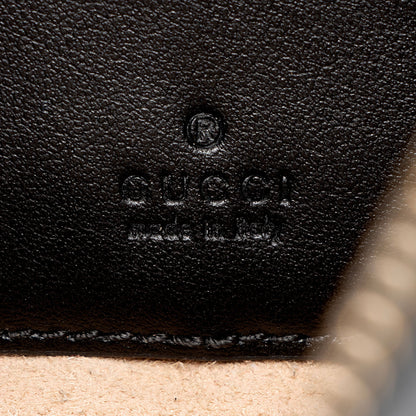 Gucci Matelasse Leather GG Marmont Half Moon Mini Shoulder Bag (SHF-KwqPFJ)
