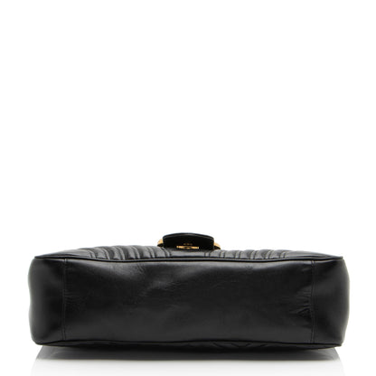 Gucci Matelasse Leather GG Marmont Large Flap Bag