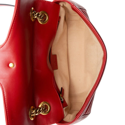Gucci Matelasse Leather GG Marmont Medium Flap Bag