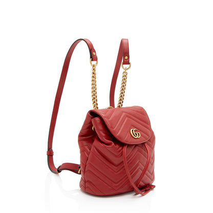 Gucci Matelasse Leather GG Marmont Mini Backpack (SHF-QNu94U)