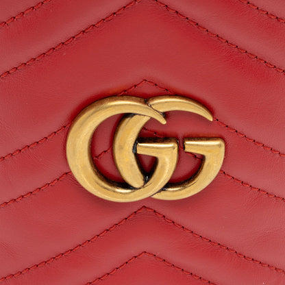 Gucci Matelasse Leather GG Marmont Mini Bucket Bag (SHF-dZVRWx)