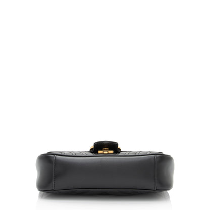 Gucci Matelasse Leather GG Marmont Mini Flap Bag (SHF-3BWamx)