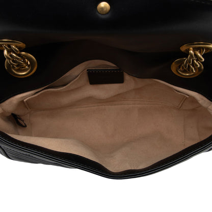 Gucci Matelasse Leather GG Marmont Mini Flap Bag (SHF-3BWamx)