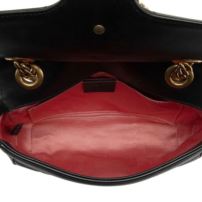 Gucci Matelasse Leather GG Marmont Two Tone Mini Flap Bag (SHF-GrfDUZ)