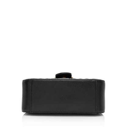 Gucci Matelasse Leather GG Marmont Mini Top Handle Bag (SHF-7cobGM)