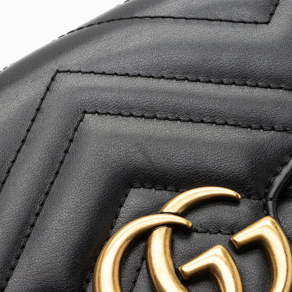 Gucci Matelasse Leather GG Marmont Mini Wallet on Chain (SHF-Us5Ysf)
