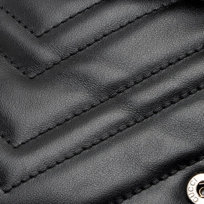 Gucci Matelasse Leather GG Marmont Monochrome Belt Bag (SHF-2itioi)