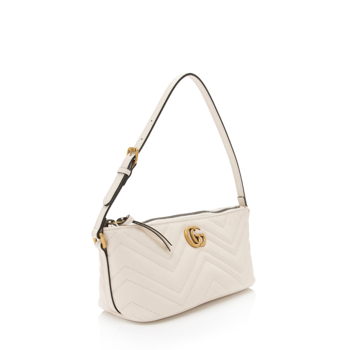 Gucci Matelasse Leather GG Marmont Sling Shoulder Bag (SHF-9zKBOp)