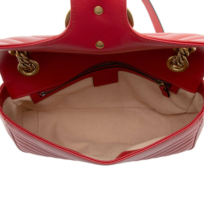 Gucci Matelasse Leather GG Marmont Small Bag (SHF-ijRyek)