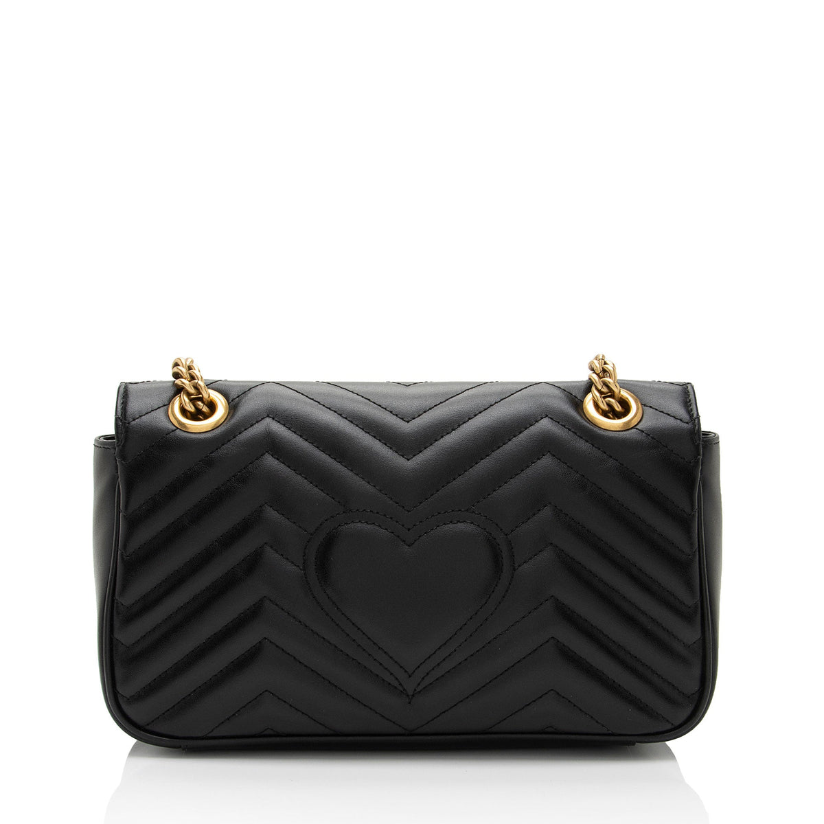 Gucci Matelasse Leather GG Marmont Small Flap Bag (SHF-Bvjama)