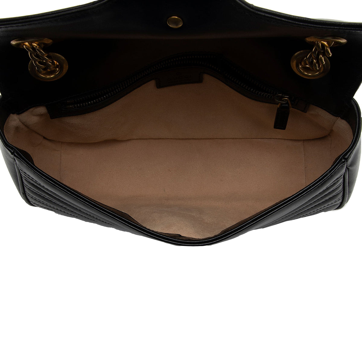 Gucci Matelasse Leather GG Marmont Small Flap Bag (SHF-Bvjama)