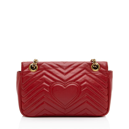 Gucci Matelasse Leather GG Marmont Small Flap Bag (SHF-X3SjWs)