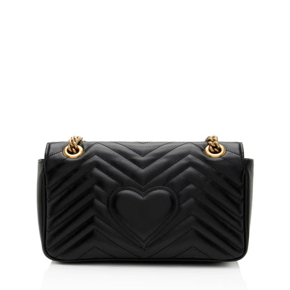 Gucci Matelasse Leather GG Marmont Small Flap Bag (SHF-lcLQ2a)