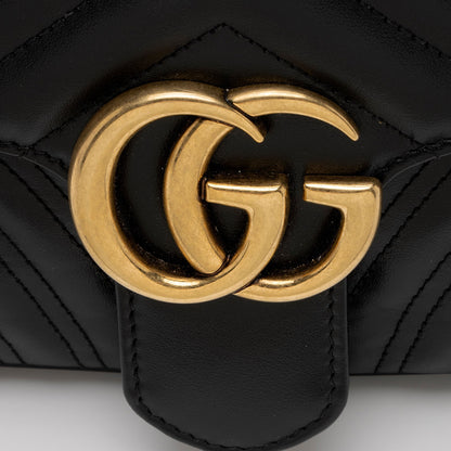 Gucci Matelasse Leather GG Marmont Small Flap Bag (SHF-lcLQ2a)