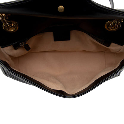 Gucci Matelasse Leather GG Marmont Small Flap Bag (SHF-lcLQ2a)